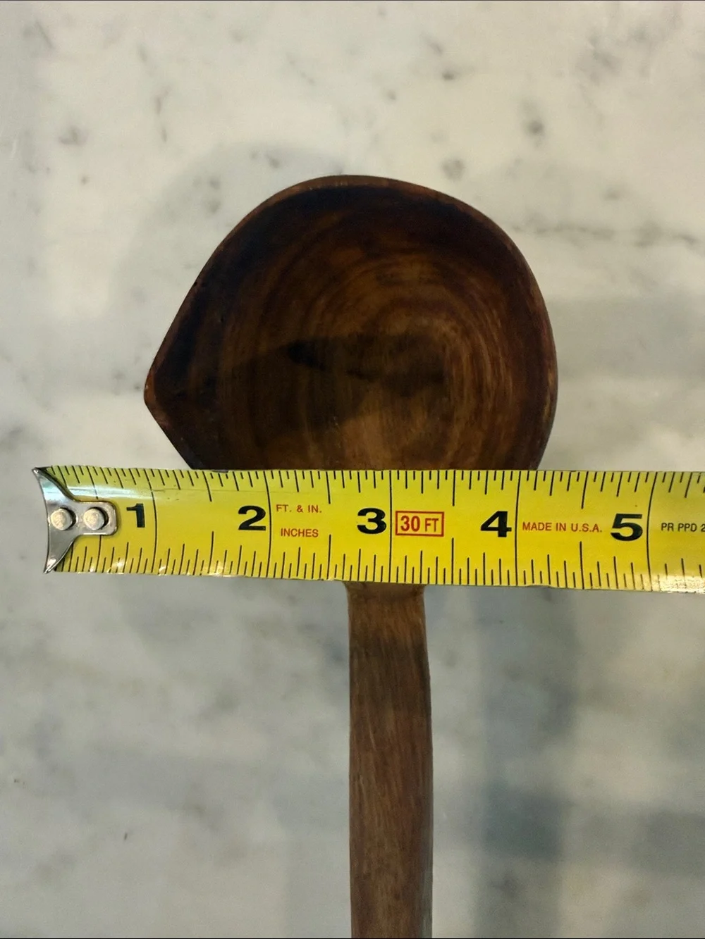 Handcrafted Wooden Ladle - Brown